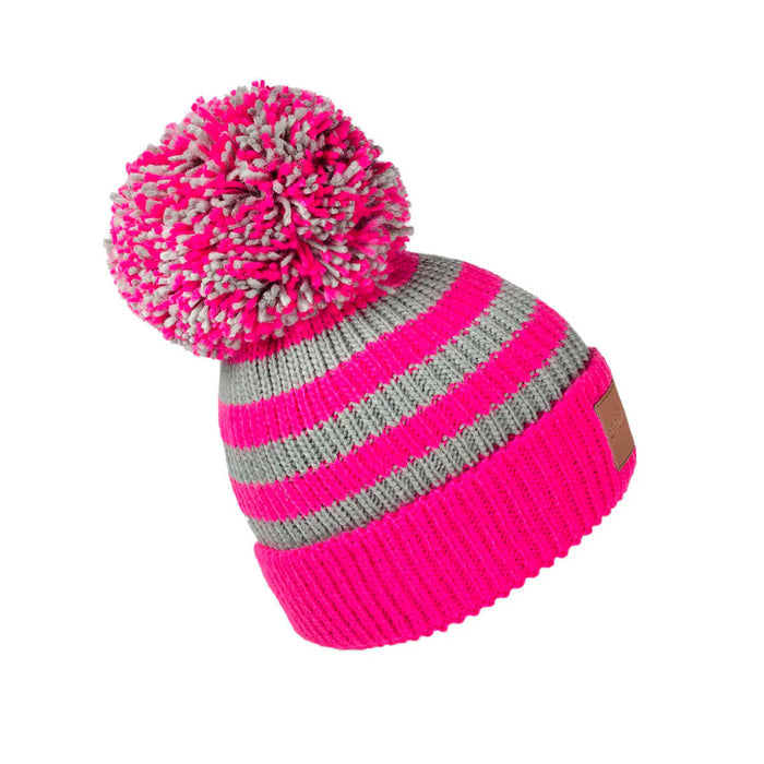 Swimbler 'The Pink Fizz' Waterproof Bobble Hat