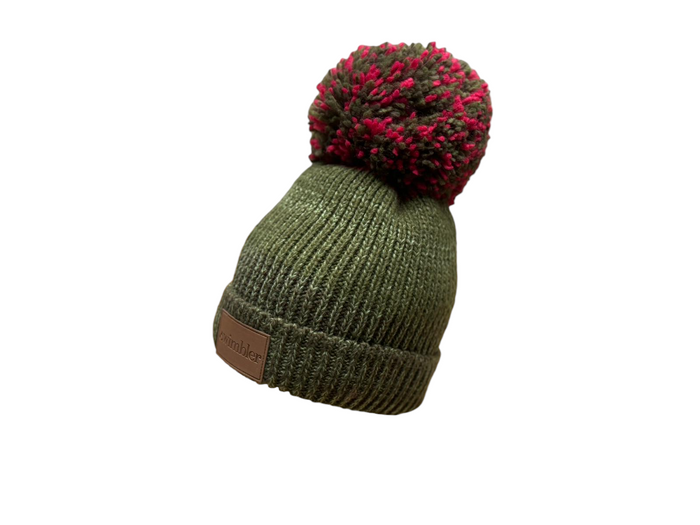 Swimbler 'Very Berry' Waterproof Bobble Hat