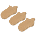 Viasox Tan Ankle Socks Bundle 3-Pack front view