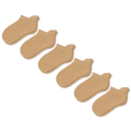 Viasox Tan Ankle Socks Bundle 6-Pack front view