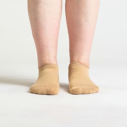 Viasox Tan Ankle Socks Bundle 6-Pack side view