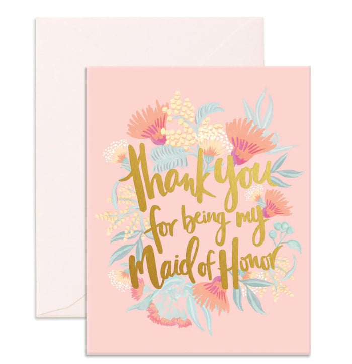 Thank You Card - Bridesmaid - Bridesmaid Boxes