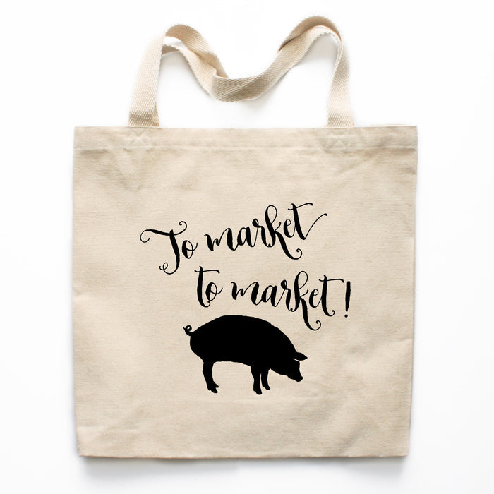 To Market To Market! Canvas Tote Bag