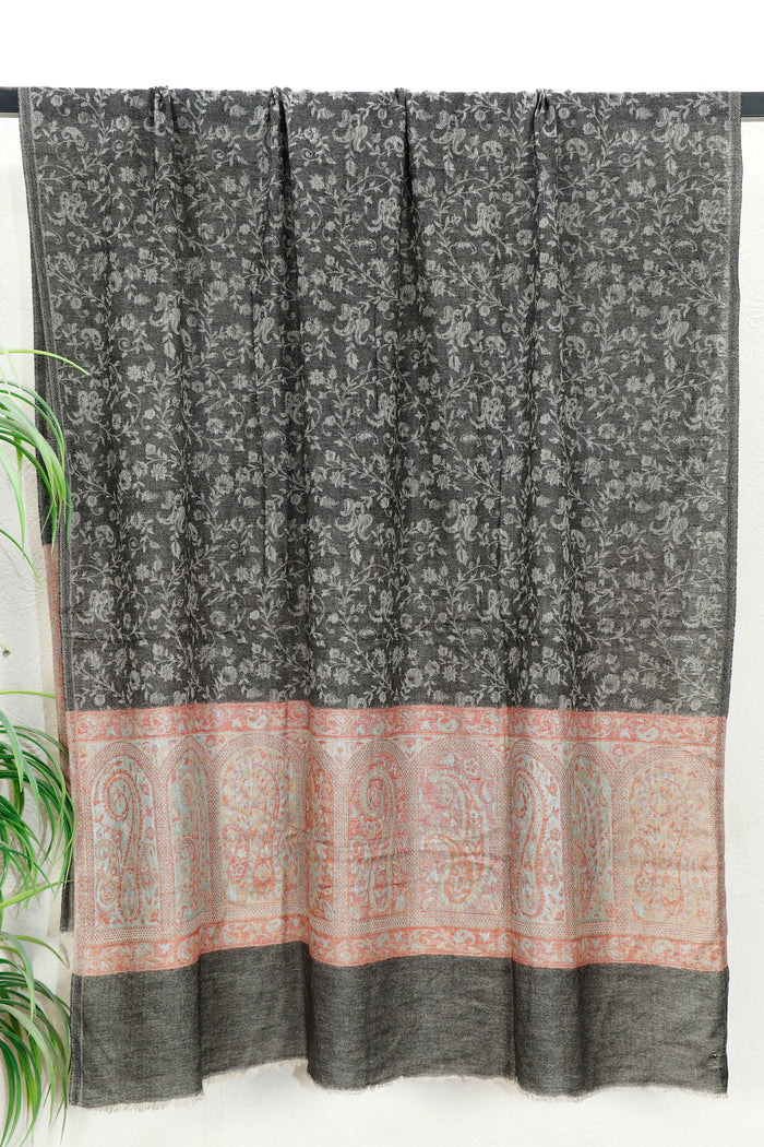 Toosh shawl, everyday soft wool, 45x90 inches