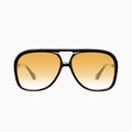 Valley Eyewear Bang Gloss Black w. Matte Black Metal / Orange Gradient Lens Hyde Boutique