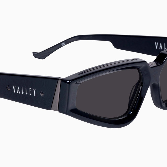Valley Eyewear Nightfall - Gloss Black w. Gloss Gun Metal/Black Lens Accessories > Accessories > Sunglasses > Sunglasses > Valley Eyewear Hyde Boutique