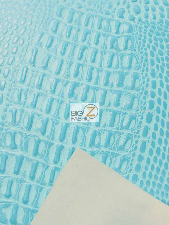 Venom Green Crocodile Marine Vinyl Fabric / Sold By The Yard