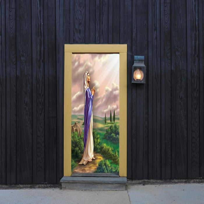 DoorFoto Door Cover Virgin Mary Praying