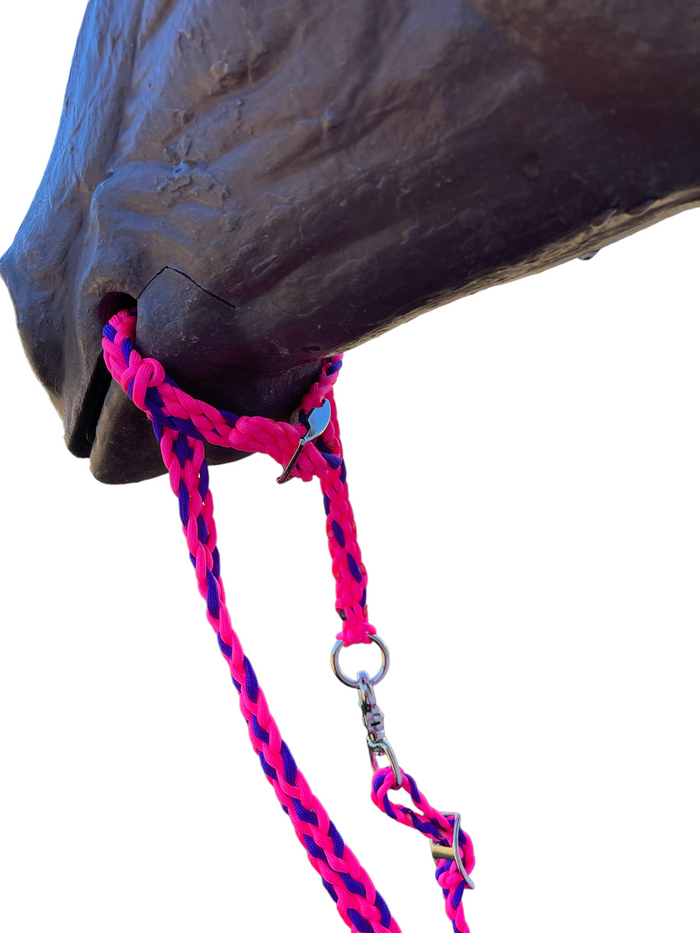 War bridle with buckle chinstrap and reins - Tiffanys Braided Tack LLC