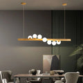 Wood Grain Bubble Dining Room Chandelier Canva Home