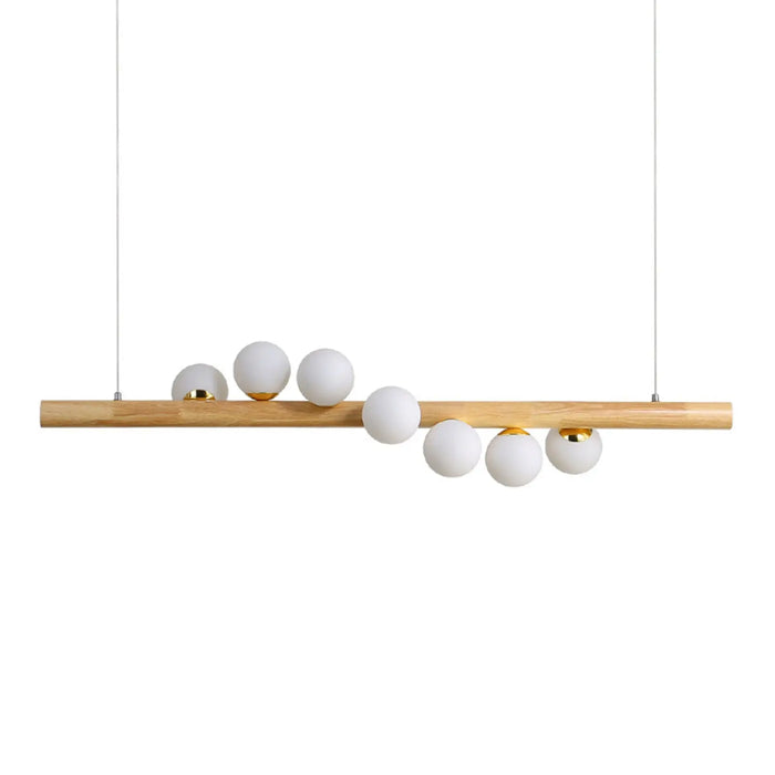Wood Grain Bubble Dining Room Chandelier Canva Home
