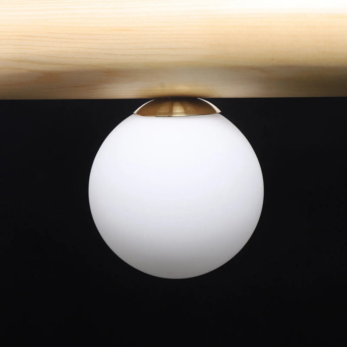 Wood Grain Bubble Dining Room Chandelier Canva Home
