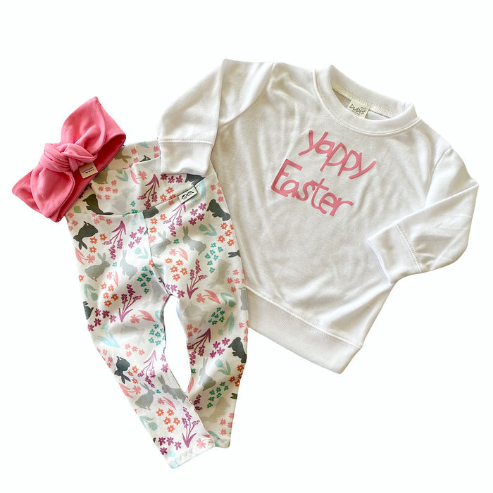 Yappy Easter Pullover with Pink Font