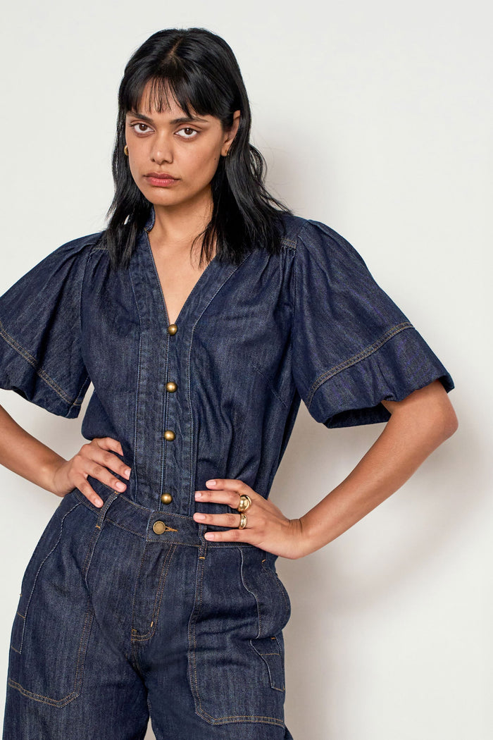 Zoe Kratzman Magnify Top - Dark Denim Hyde Boutique
