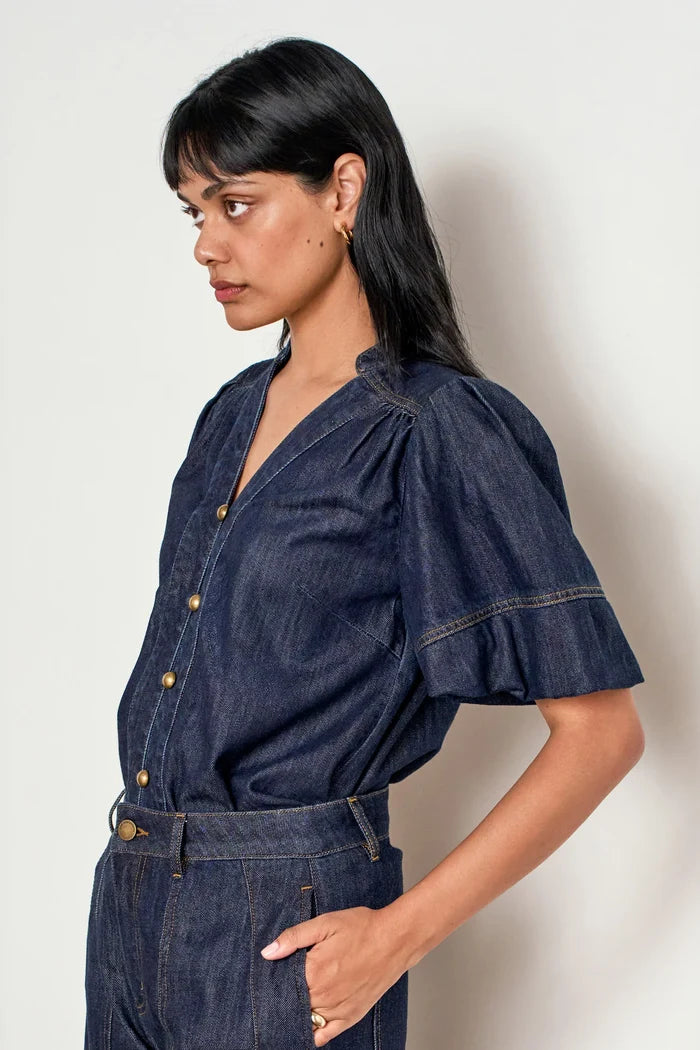 Zoe Kratzman Magnify Top - Dark Denim Hyde Boutique