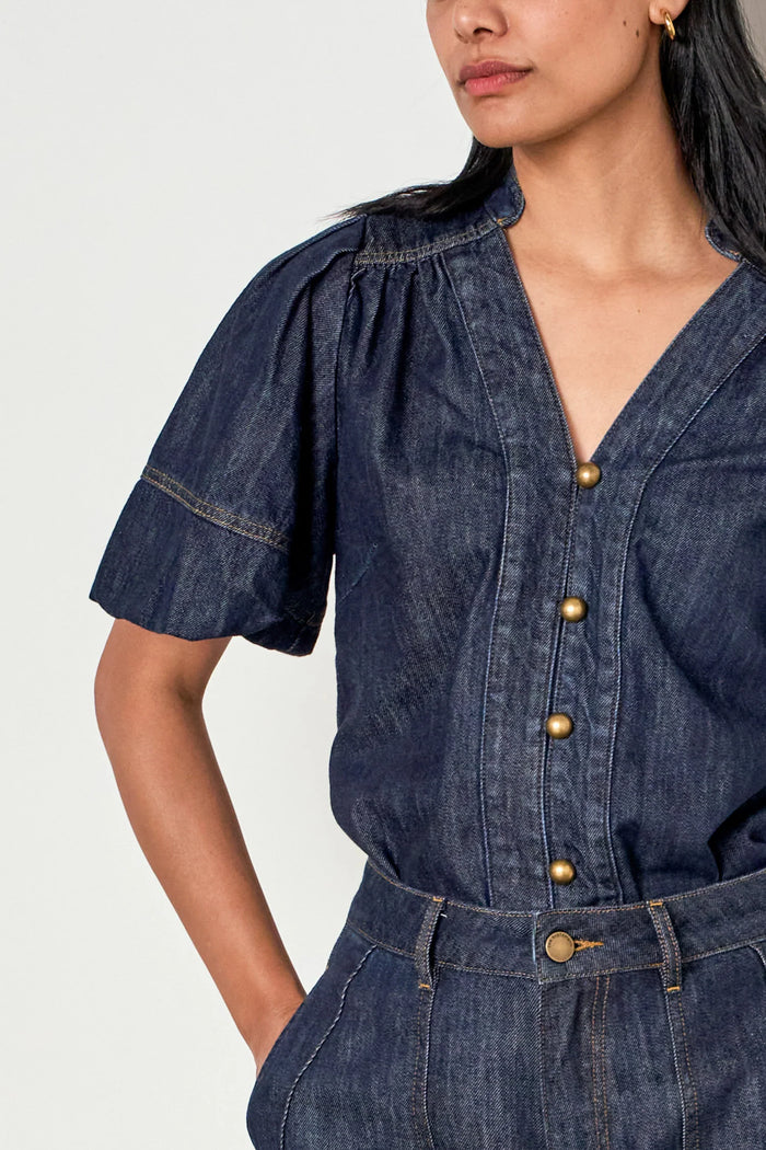 Zoe Kratzman Magnify Top - Dark Denim Hyde Boutique